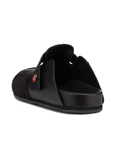 Casablanca Men's Outdoor Logo-Detail Leather Mules - Black | Thumbnail 3 Casablanca Men's Outdoor Logo-Detail Leather Mules - Black | Thumbnail 3
