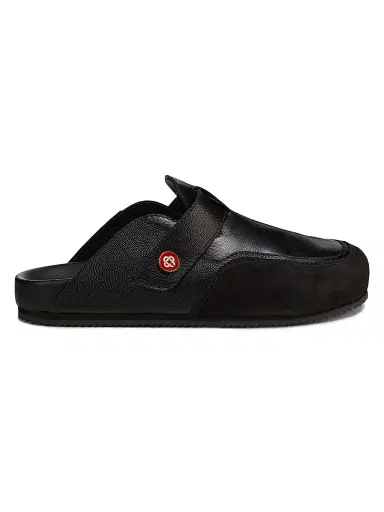 Casablanca Men's Outdoor Logo-Detail Leather Mules - Black | Thumbnail 1 Casablanca Men's Outdoor Logo-Detail Leather Mules - Black | Thumbnail 1