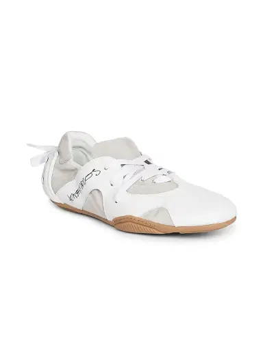 Acne Studios Men's Bilaria Up M Leather Low-Top Sneakers - Off White - Size 13 | Thumbnail 2 Acne Studios Men's Bilaria Up M Leather Low-Top Sneakers - Off White - Size 13 | Thumbnail 2