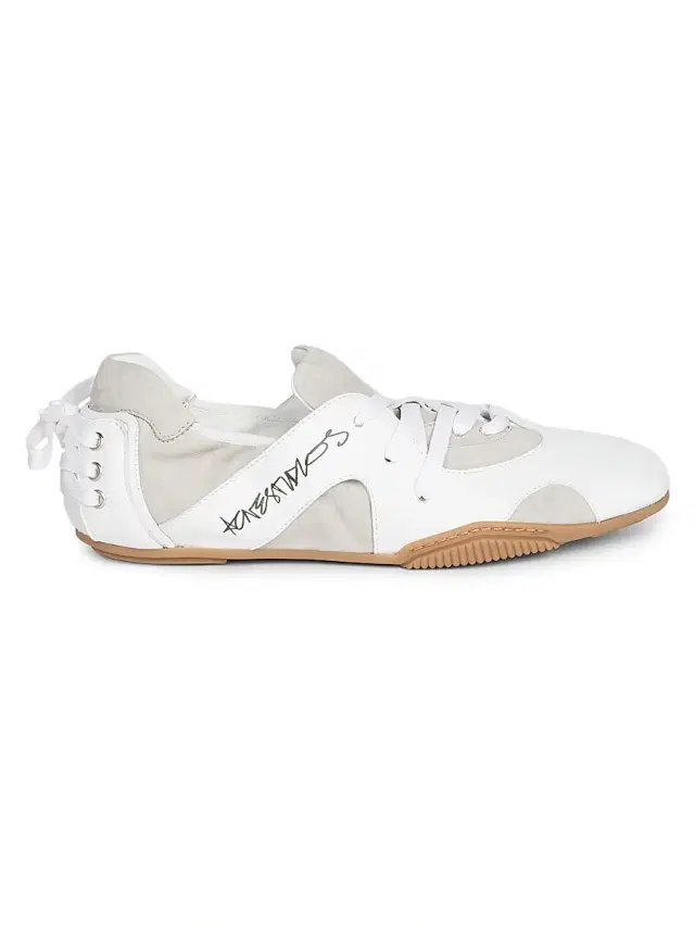 Acne Studios Men's Bilaria Up M Leather Low-Top Sneakers - Off White