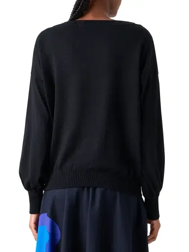 Akris punto Women's Wool Off-The-Shoulder Sweater | Thumbnail 5 Akris punto Women's Wool Off-The-Shoulder Sweater | Thumbnail 5