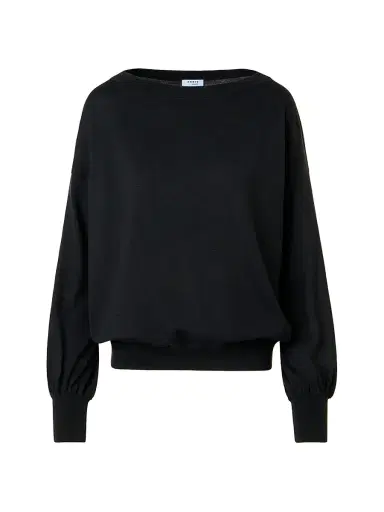 Akris punto Women's Wool Off-The-Shoulder Sweater - Black - Size 14 | Thumbnail 1