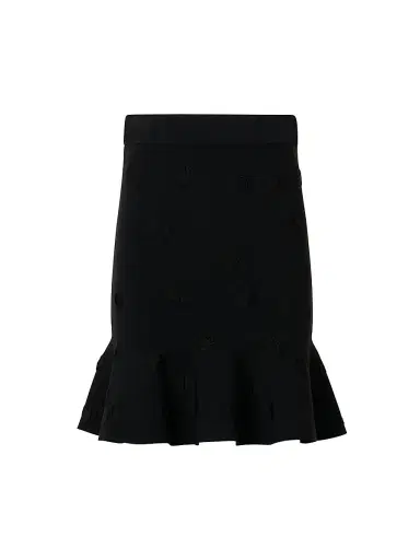 Akris punto Women's Dot Knit Flared Knee-Length Skirt - Black | Thumbnail 1 Akris punto Women's Dot Knit Flared Knee-Length Skirt - Black | Thumbnail 1