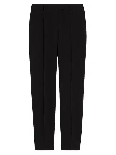Max Mara Women's Straight Fit Cady Trousers - Black - Size 16 | Thumbnail 1