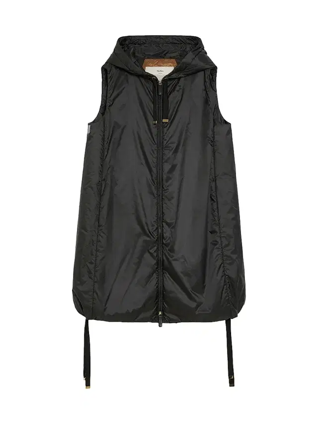 Women's Water Repellent Canvas Gilet - Black