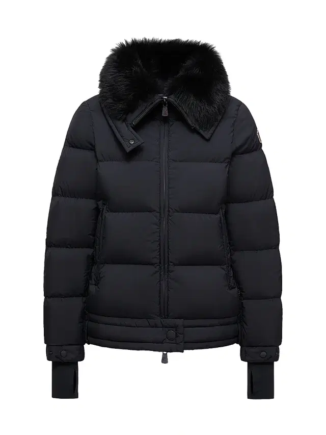 Women's Arabbas Ski Jacket with Shearling Trim - Black
