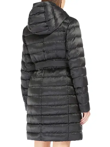 Max Mara Women's Reversible Down Jacket in Water Repellent Satin - Black - Size 14 | Thumbnail 4