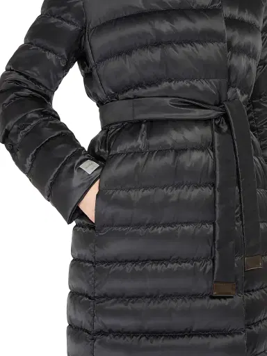 Max Mara Women's Reversible Down Jacket in Water Repellent Satin - Black - Size 14 | Thumbnail 6