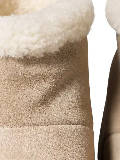 Miu Miu Women's Suede and Shearling Booties - Beige Khaki - Size 11 | Thumbnail 3 Miu Miu Women's Suede and Shearling Booties - Beige Khaki - Size 11 | Thumbnail 3