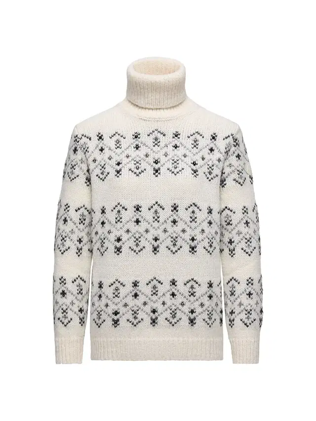 Women's Sweater in Alpaca & Wool Blend - White