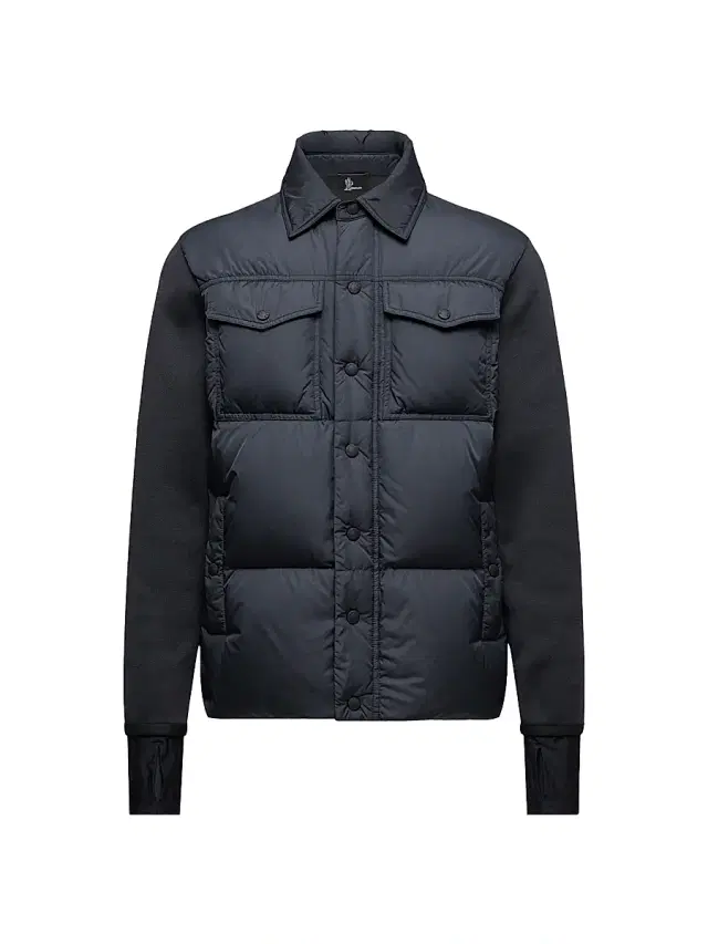 Men's Down-Filled Cardigan - Navy Blue