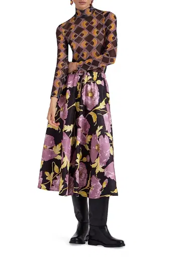 La DoubleJ Women's Drawstring Skirt - Sylph Black - Size Medium | Thumbnail 3