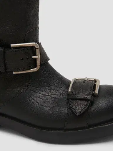 Dolce & Gabbana Women's Buckle-Detail Leather Over-The-Knee Moto Boots - Nero - Size 7 | Thumbnail 6 Dolce & Gabbana Women's Buckle-Detail Leather Over-The-Knee Moto Boots - Nero - Size 7 | Thumbnail 6