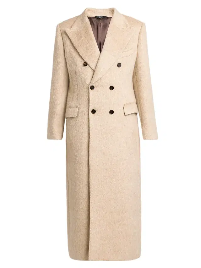 Dolce & Gabbana Men's Mohair-Wool Double-Breasted Coat