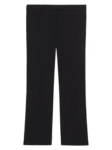 Max Mara Women's Stretch Cotton Blend Trousers - Black - Size 14 | Thumbnail 1