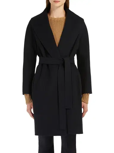 Max Mara Women's Double Faced Wool Robe Coat | Thumbnail 2 Max Mara Women's Double Faced Wool Robe Coat | Thumbnail 2