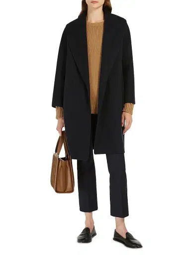 Max Mara Women's Double Faced Wool Robe Coat | Thumbnail 5 Max Mara Women's Double Faced Wool Robe Coat | Thumbnail 5