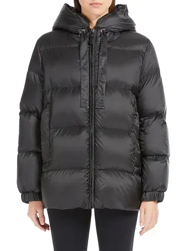 Max Mara Women's Down Jacket in Water Repellent Canvas - Black - Size 12 | Thumbnail 2 Max Mara Women's Down Jacket in Water Repellent Canvas - Black - Size 12 | Thumbnail 2