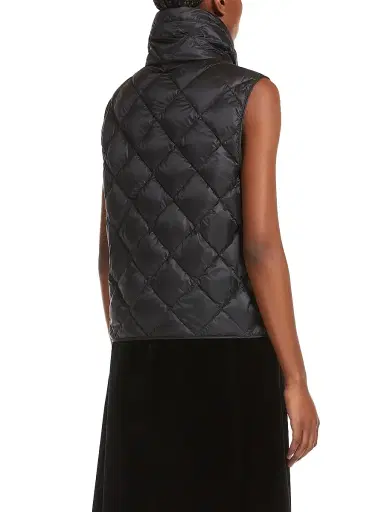 Max Mara Women's Water Repellent Nylon Canvas Gilet - Black - Size 12 | Thumbnail 3