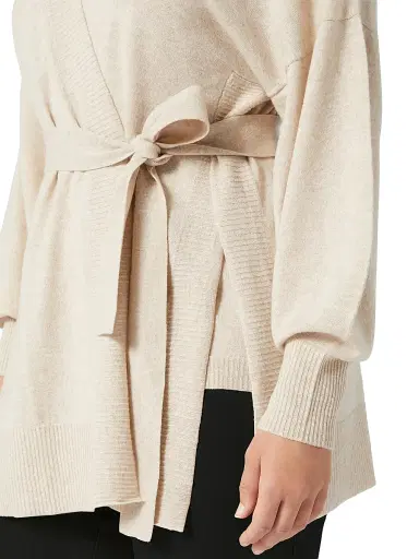 Marina Rinaldi Women's Cashmere Cardigan - Beige | Thumbnail 5 Marina Rinaldi Women's Cashmere Cardigan - Beige | Thumbnail 5