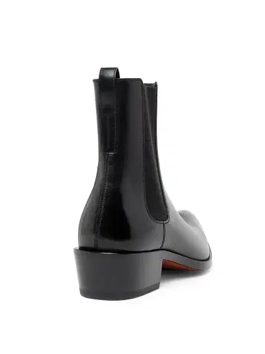 Tom Ford Men's Burnished Leather Chelsea Boots - Black - Size 12 | Thumbnail 3