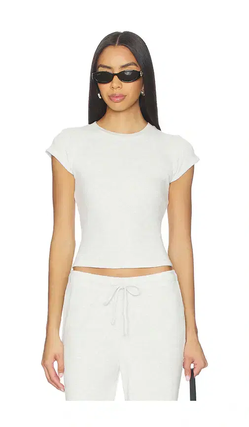 Mindy Waffle Short Sleeve Tee