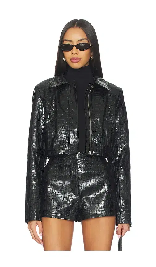 Lovers and Friends Arden Faux Croc Jacket
