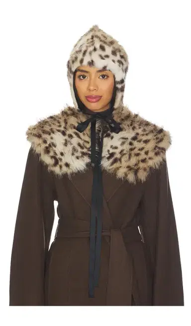 Aknvas Lynx Faux Fur Collar | Thumbnail 2