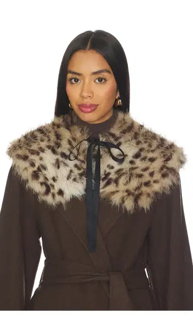 Aknvas Lynx Faux Fur Collar | Thumbnail 1