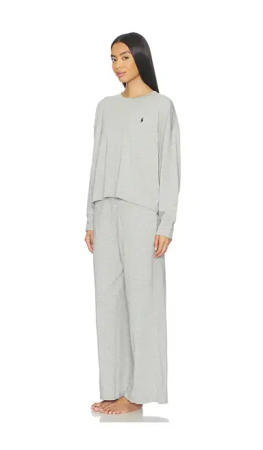Polo Ralph Lauren Intimates Crew Neck & Wide Leg Pant Set | Thumbnail 2