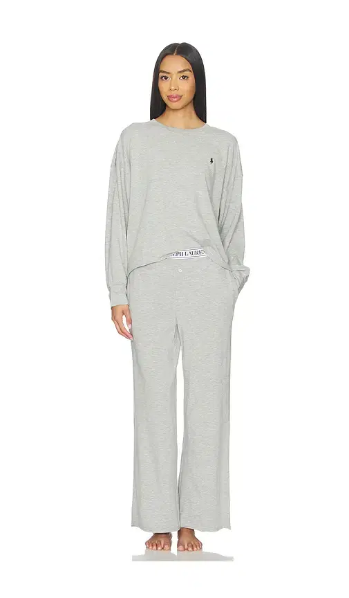 Polo Ralph Lauren Intimates Crew Neck & Wide Leg Pant Set