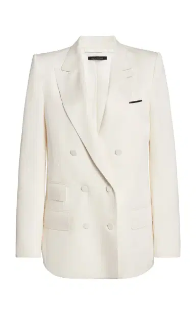 Tom Ford Silk Twill Double-Breasted Blazer | Thumbnail 1