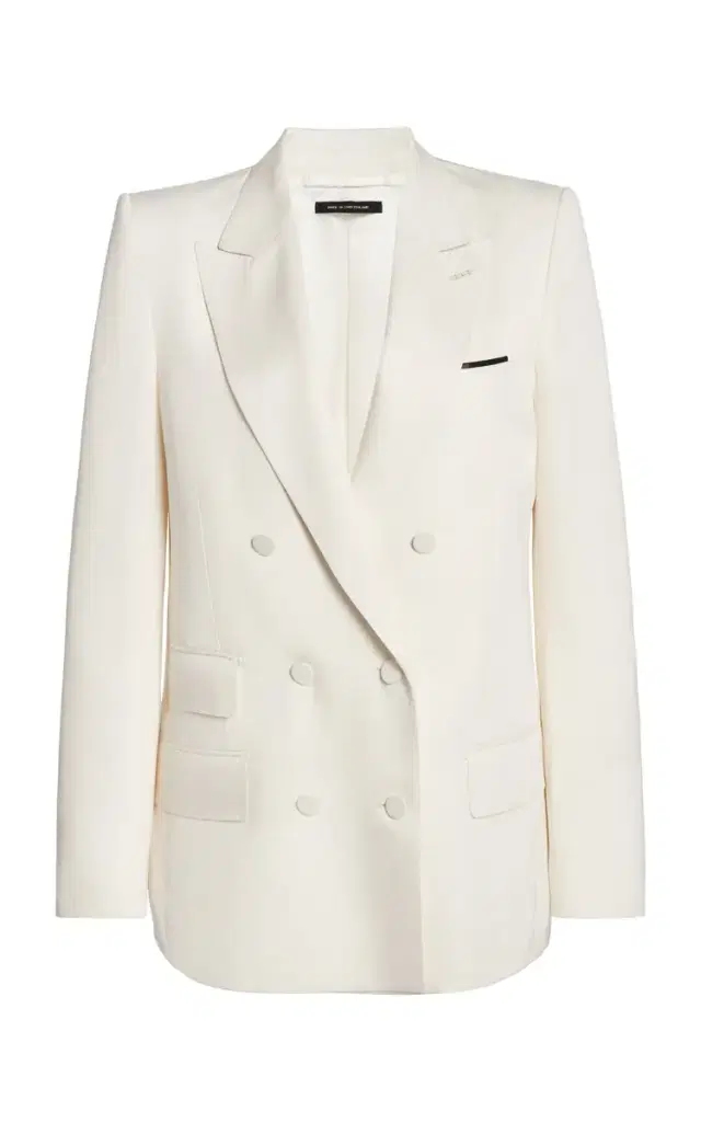 Tom Ford Silk Twill Double-Breasted Blazer