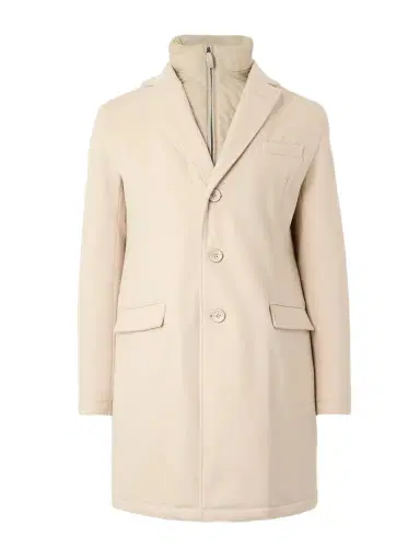 HERNO Wool Coat with Detachable Shell Gilet - Men | Thumbnail 1 HERNO Wool Coat with Detachable Shell Gilet - Men | Thumbnail 1