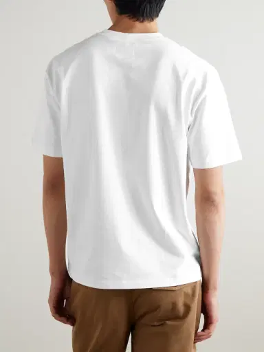 Drake's HIM Hiking Logo-Embroidered Cotton-Jersey T-Shirt - Men | Thumbnail 4