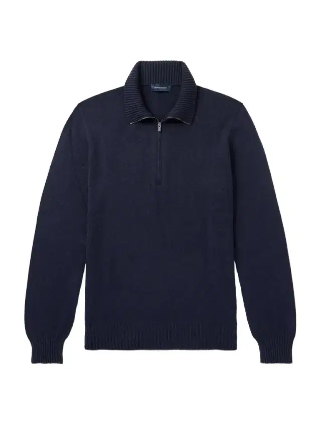 Thom Sweeney Cashmere Rollneck Half-Zip Sweater - Men