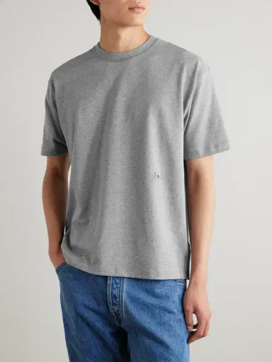 Drake's HIM Hiking Logo-Embroidered Cotton-Jersey T-Shirt - Men | Thumbnail 2