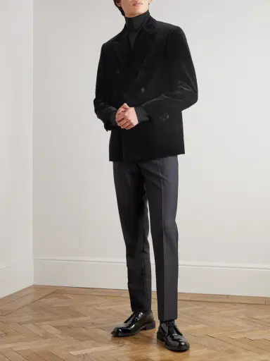 MR P. Double-Breasted Cotton-Velvet Tuxedo Jacket - Men | Thumbnail 2 MR P. Double-Breasted Cotton-Velvet Tuxedo Jacket - Men | Thumbnail 2