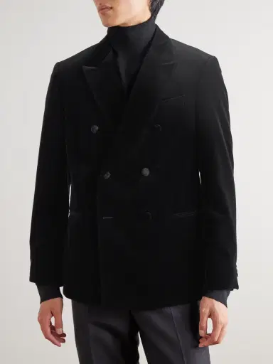 MR P. Double-Breasted Cotton-Velvet Tuxedo Jacket - Men | Thumbnail 3 MR P. Double-Breasted Cotton-Velvet Tuxedo Jacket - Men | Thumbnail 3
