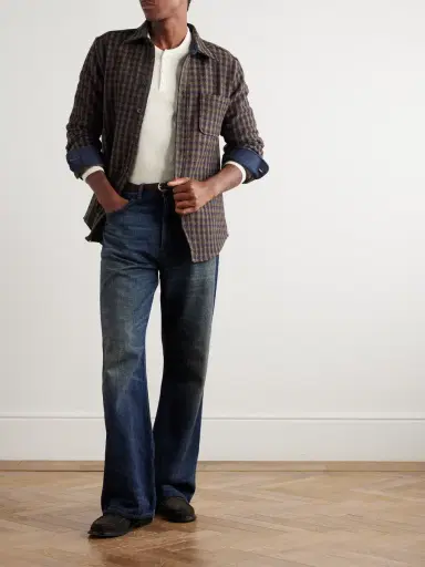 Portuguese Flannel Checked Wool-Tweed Shirt - Men | Thumbnail 2 Portuguese Flannel Checked Wool-Tweed Shirt - Men | Thumbnail 2
