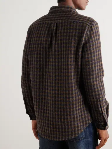 Portuguese Flannel Checked Wool-Tweed Shirt - Men | Thumbnail 4 Portuguese Flannel Checked Wool-Tweed Shirt - Men | Thumbnail 4