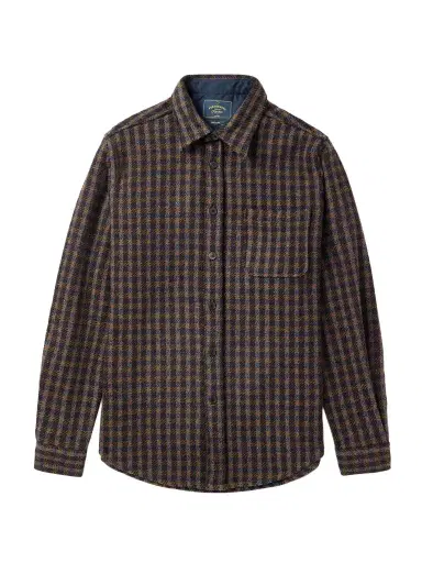 Portuguese Flannel Checked Wool-Tweed Shirt - Men | Thumbnail 1 Portuguese Flannel Checked Wool-Tweed Shirt - Men | Thumbnail 1