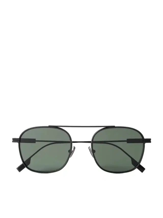 Round-Frame Metal Sunglasses - Men