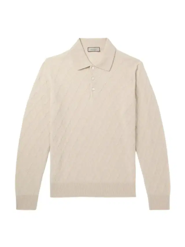 Cable-Knit Wool and Cashmere-Blend Polo Shirt - Men