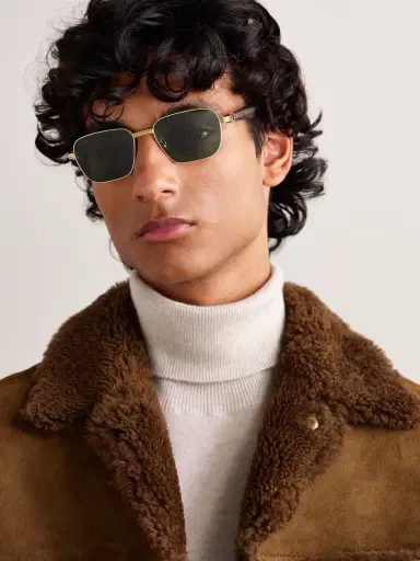 Cartier Eyewear Première De Cartier D-Frame Recycled-Acetate and Gold-Tone Sunglasses - Men | Thumbnail 2 Cartier Eyewear Première De Cartier D-Frame Recycled-Acetate and Gold-Tone Sunglasses - Men | Thumbnail 2