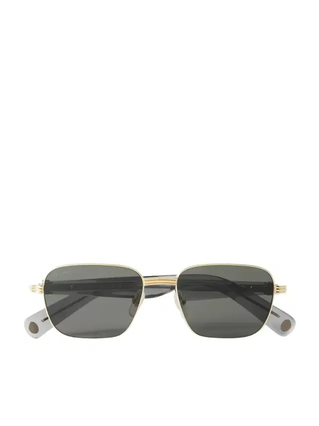 Cartier Eyewear Première De Cartier D-Frame Recycled-Acetate and Gold-Tone Sunglasses - Men