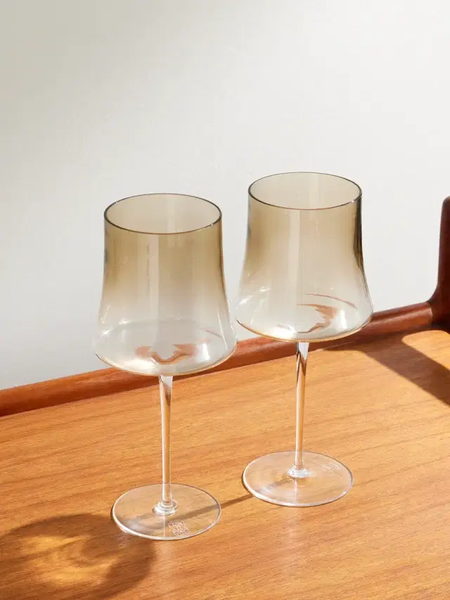 Brunello Cucinelli Set of Two Murano Wine Glasses - Men