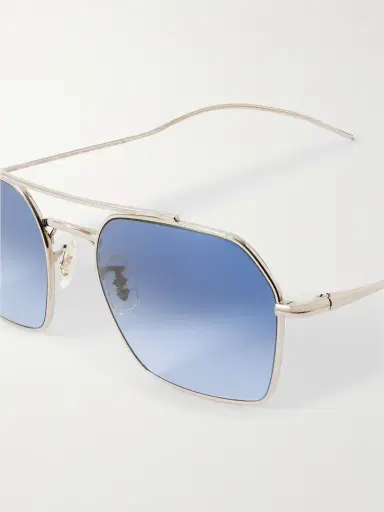 Oliver Peoples TK-15 D-Frame Gold-Tone Sunglasses - Men | Thumbnail 3 Oliver Peoples TK-15 D-Frame Gold-Tone Sunglasses - Men | Thumbnail 3