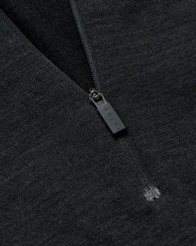 FALKE Printed Virgin Wool-Blend Half-Zip Ski Base Layer - Men | Thumbnail 5