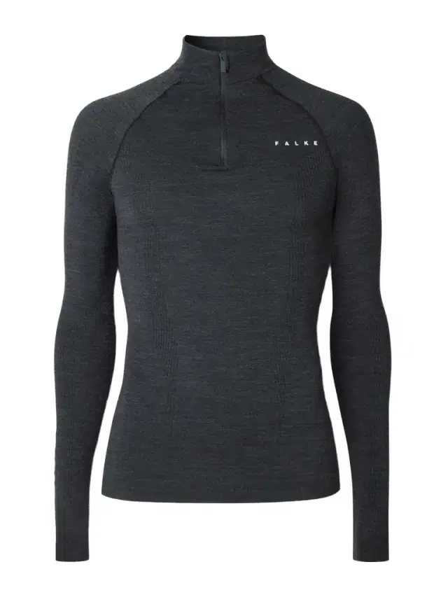 FALKE Printed Virgin Wool-Blend Half-Zip Ski Base Layer - Men